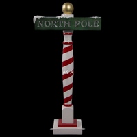 Resin North Pole Sign
