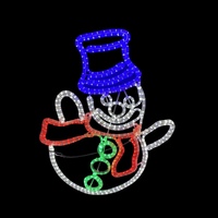 Large LED Snowman  