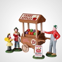 Lemax Candy Apple Cart, Set of 5 - taking orders for 2022