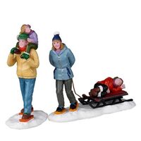 Lemax Long Day Snowshoeing, Set of 2 - taking orders for 2022