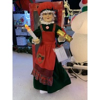 Animated Mrs Claus with Lights and Music