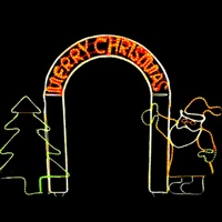 Merry Christmas Arch Rope Light Motif - available late July 2022
