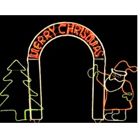 Merry Christmas Arch Rope Light Motif 