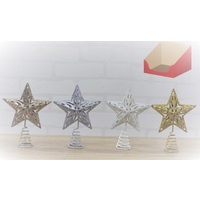 Glitter Christmas Tree Star Topper
