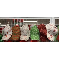Christmas Baseball Caps - 6 assorted