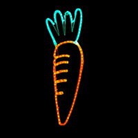 Easter Carrot Rope Light Motif