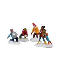 Lemax Snowball Battles Set of 4 -Available August 2024