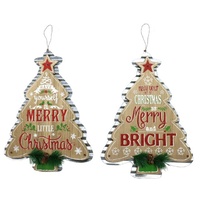 Tin Retro Tree Sign