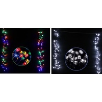 4M LED Cool White Cluster Drop Curtain