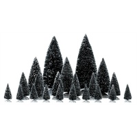 21 Piece Assorted Pine Trees