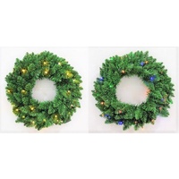 50cm Wreath - warm white - battery operated