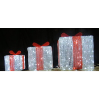 Commercial 3 LED Giftboxes - 3 different sizes.