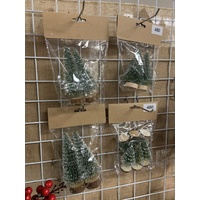 Glitter Bristle Tree Pack - 4 assorted