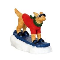Lemax Snowboarding Dog - taking orders for 2022