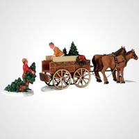 Lemax Christmas Tree Wagon, Set of 2-Avail Aug 2024