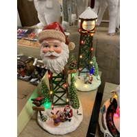 Light Up Christmas Village Tower - 2 assorted