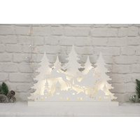 LED Santa Reindeer Sleigh Laser Cut