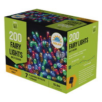 200 Multi LED Solar String Lights