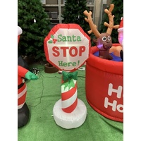 Airpower Santa Stop Here Sign 120cm