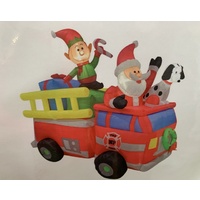 Airpower Santa on Fire Engine