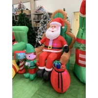 Airpower Santa on Chair with Elf