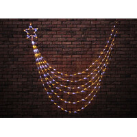Warm White and White LED Waterfall Star