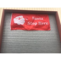 Santa Stop Here Flag