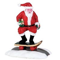 Lemax Skateboard Santa