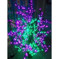Green Blossom Tree with Purple Flowers - 1.6m Tall