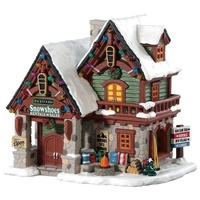 Lemax Backwoods Snowshoe Rental Shop