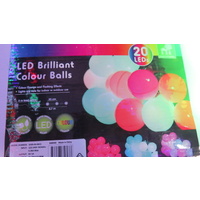 5.7M Long LED Colour Changing Party Globe Fairy Lights