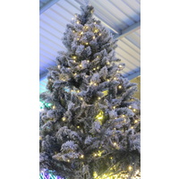 210cm Prelit Christmas Tree with Snow and 300 warm White Bulbs