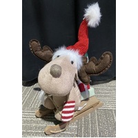 Reindeer On Sled