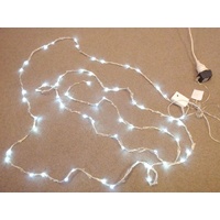 6M long white LED Waterfall Strand