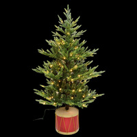 120cm Potted Warm White Christmas Tree
