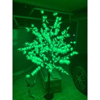 2M Tall Green LED Maple Tree
