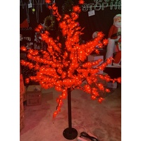 2M Tall RED LED Maple Tree