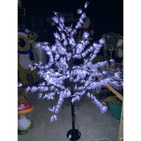 2M Tall White LED Maple Tree