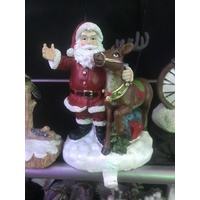 Santa and Reindeer Stocking Holder