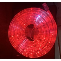 10M Red Ropelight with White Blinking Bulbs - CONNECTABLE