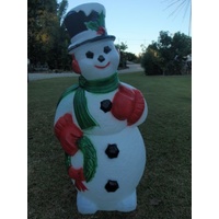 Snowman with Wreath