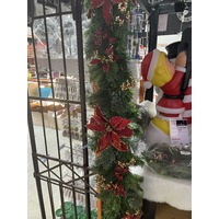 Poinsettia Garland 1.8m long