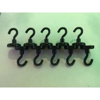 100 x 16mm Epoxy Coated Magnetic Hooks