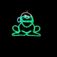Christmas Frog Rope Light Motif