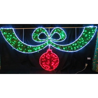 LED Garland with Bauble Rope Light Motif 