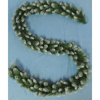 9' Olympia Garland with Snow