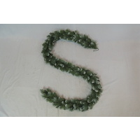 9' New Hampshire Pine Garland with Snow