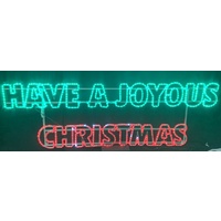 HAVE A JOYOUS CHRISTMAS Rope Light Motif