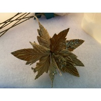 Mustard Poinsettia Pick