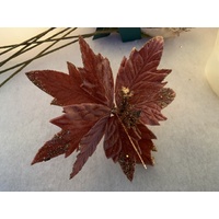 Coral Poinsettia Pick